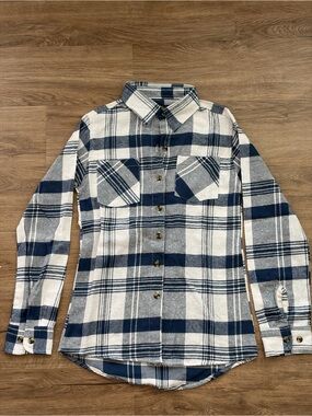 Canyon Creek Women’s Gorpcore Button-Down Outdoorsy Flannel Size S